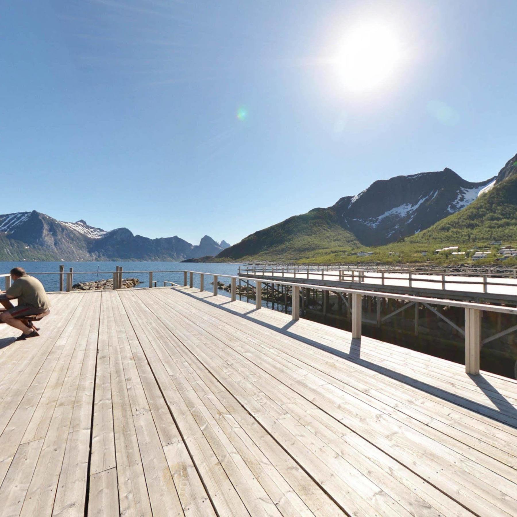 ホテル Mefjord Brygge トロムソ エクステリア 写真